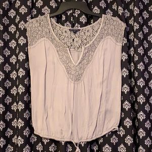 Grey American Eagle blouse